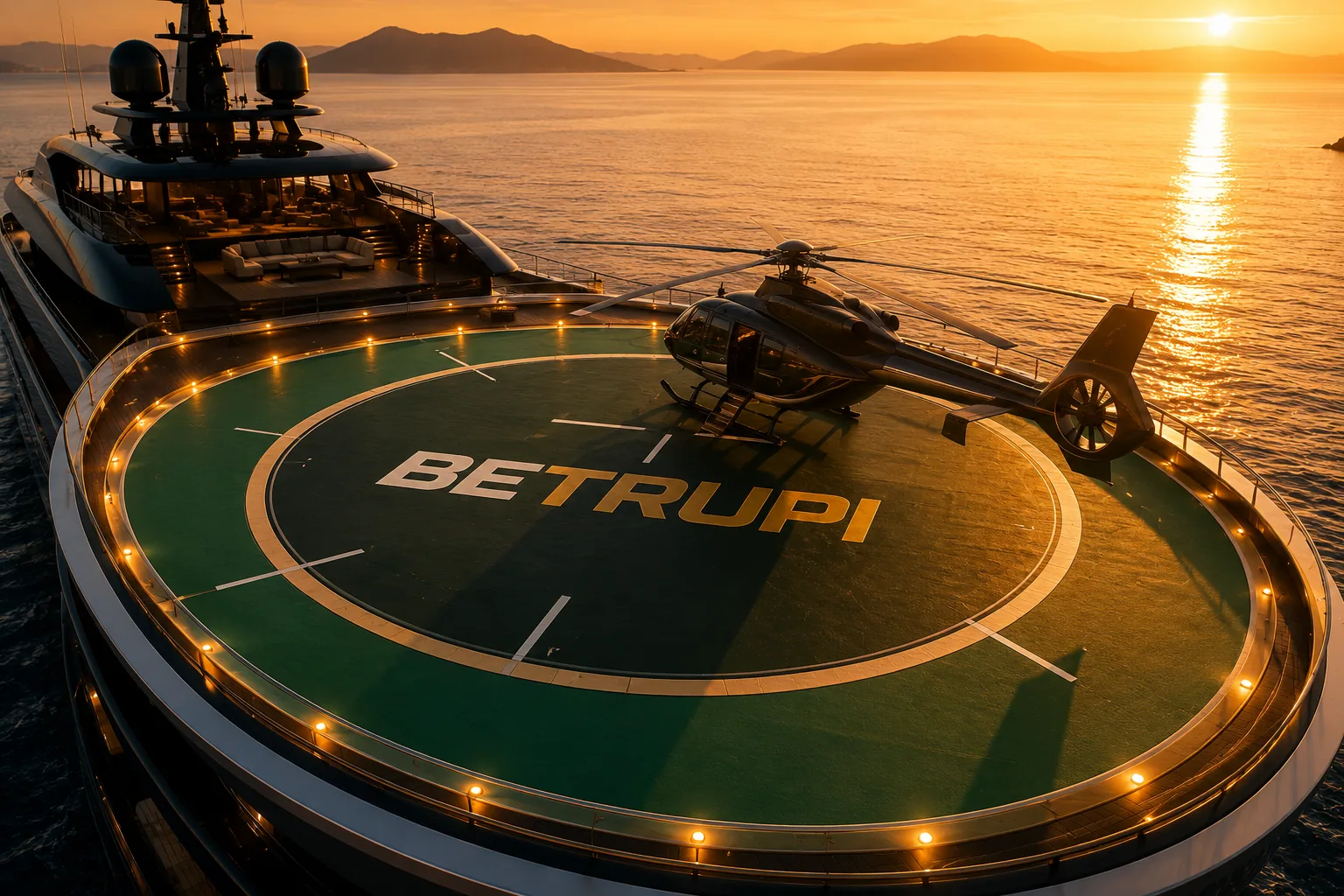 BetRupi VIP Özel Yat – Helikopter Pisti